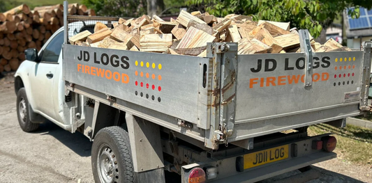 Logs in Llandudno